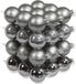 Othmar Decorations kerstballen - 36x st - titanium grijs - D6 cm - glas - kerstversiering