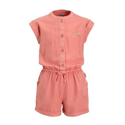 Me & My Monkey twill jumpsuit peach