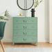 en.casa Ladekast Hämeenlinna commode met lades 92x80x40 cm groen mat