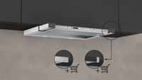 Neff Hotte semi-encastrable (extractible) Inox 392 m³/h A
