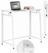 Springos Bureau – Bureau de travail – Bureau d'ordinateur – Table de bureau – Pliable – 80 X 75 X 40 CM – 30 Kg - industriel – Blanc