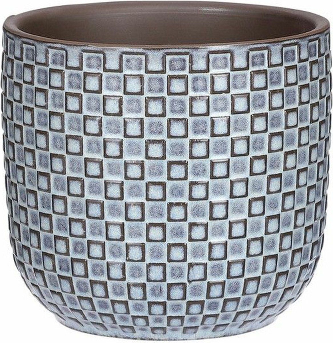 Mica Decorations - Bloempot - Keramiek - D12/H11 cm - Blauw