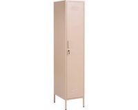 Beliani Kantoorkast Frome Beige Staal