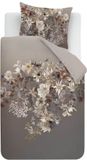 Kardol Saffron dekbedovertrek - Eenpersoons - 140 x 200/220 cm - Katoen - Grijsbruin