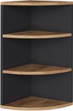 Vicco Ecki Hoekplank – 30 x 60 cm Antraciet/gouden eik
