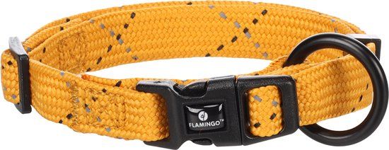 Flamingo Hond Halsband Puppy Dolly Oker XS 20-35cm 10mm