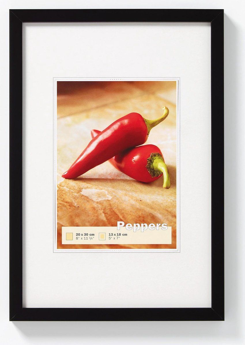 Walther Peppers Fotolijst - Fotoformaat 15x20 cm - Zwart