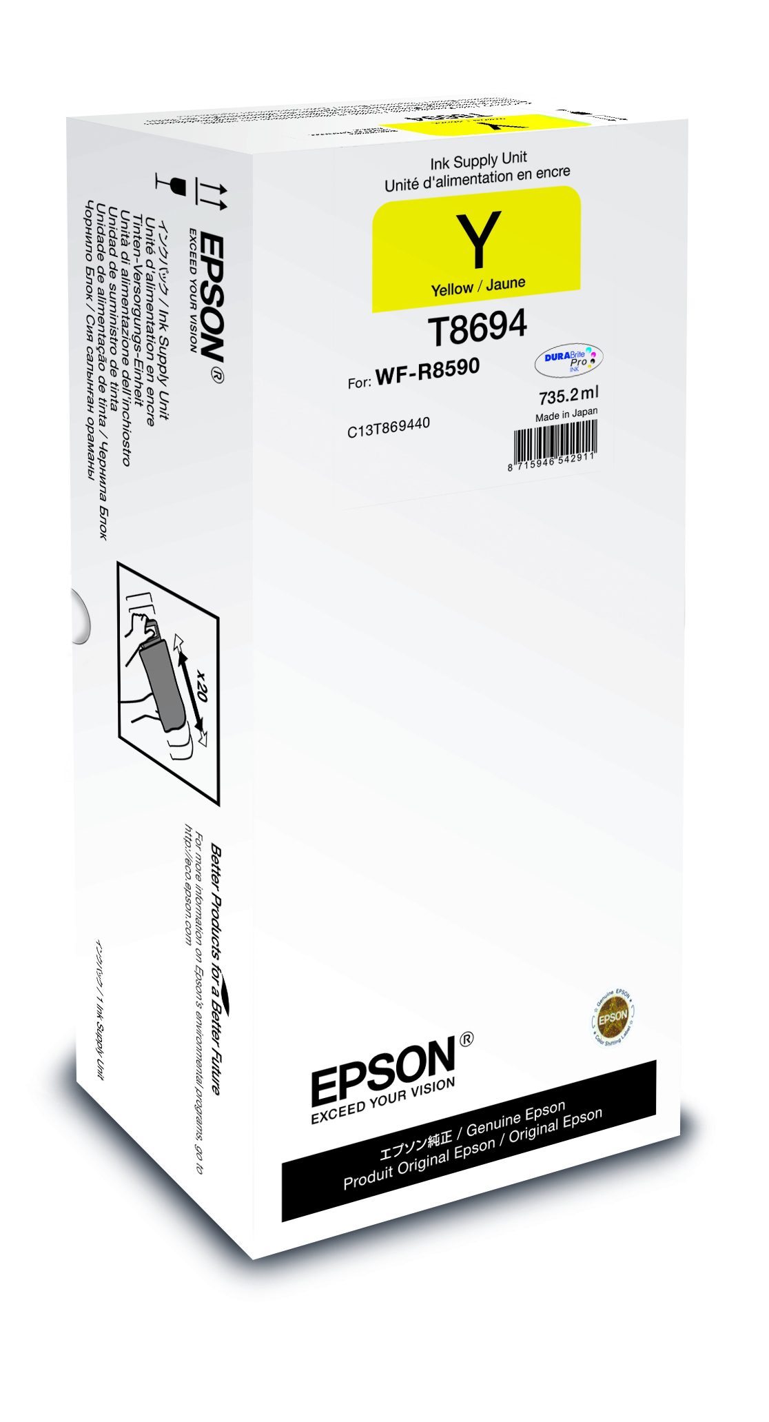Epson Yellow XXL Ink Supply Unit single pack / geel