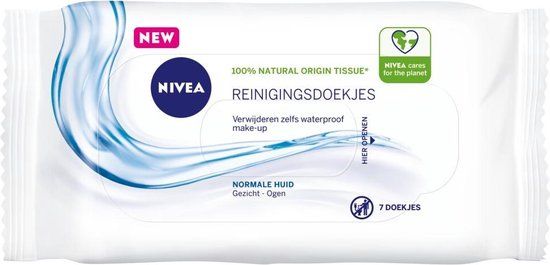 Nivea 3-in-1 Verfrissende Reinigingsdoekjes - 7 stuks