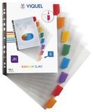 Viquel - Set van 8 aanpasbare tabbladen A4 MAXI - RAINBOW CLASS - aanpasbare tabbladen