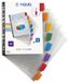 Viquel - Set van 8 aanpasbare tabbladen A4 MAXI - RAINBOW CLASS - aanpasbare tabbladen
