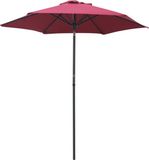 vidaXL Parasol 200x224 cm aluminium bordeauxrood