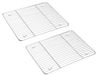 Set de 2 grilles de refroidissement en Inox pour cuisson et grill