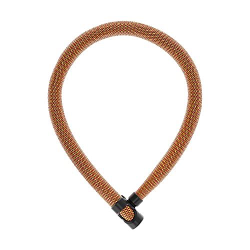 ABUS kettingslot IVERA Chain 7210 - Fietsslot met zeer flexibele IvyTex kunstvezelcoating - ABUS veiligheidsniveau 8 - 85 cm - Oranje