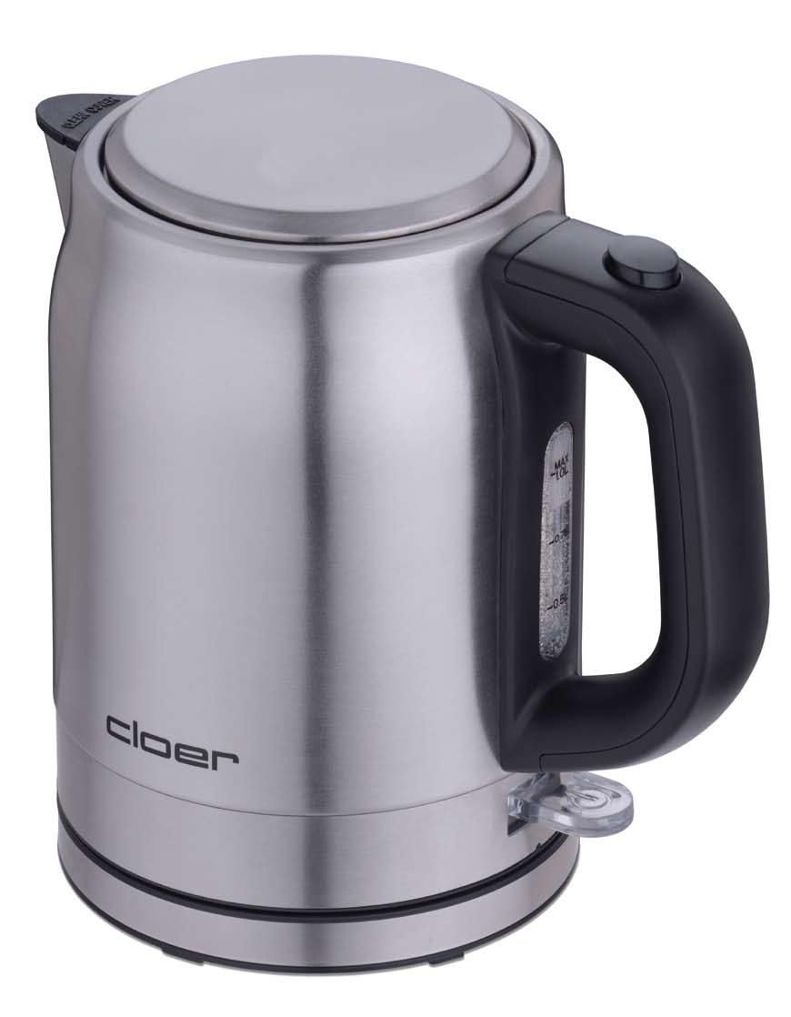 Cloer 4519 Waterkoker - 1L - 2200W - Zilver
