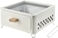 Merkloos / Sans marque Barbecue gereedschapset - Draagbare Houtskoolbarbecue, Tafelgrill, Voor Camping en Tuinpicknicks (Kleur: Wit)