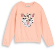 Tom Tailor Sweatshirt met omkeerbare pailletten - Maat 128/134 - peach bloom