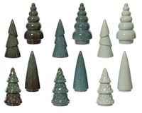 Decoris Boom porselein l7.7b7.7h15.6 cm a12 I kerst