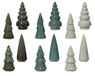 Decoris Boom porselein l7.7b7.7h15.6 cm a12 I kerst