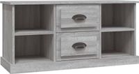 vidaXL Tv-meubel 99,5x35,5x48 cm bewerkt hout grijs sonoma eikenkleur