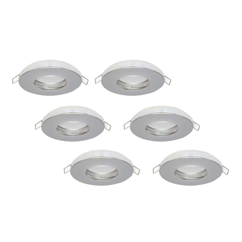 Groenovatie Inbouwspot, Rond, Waterdicht IP44, Chroom, 6-Pack .