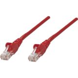Intellinet 343367 RJ45 Netwerkkabel, patchkabel CAT 6 U/UTP 5.00 m Rood