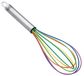KUHN RIKON 22265 Whisk, klein 8" / 22 cm, siliconen, regenboogkleurig