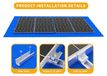 Kit de montage de panneau solaire - EUCP0008-5 - 12 pièces - Pinces centrales et d'extrémité - Rails de 120 mm - Montage sur toit