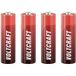 VOLTCRAFT Pile LR6 AA (stylo) Alcaline 3000 mAh 1.5 V 4 pièce(s)