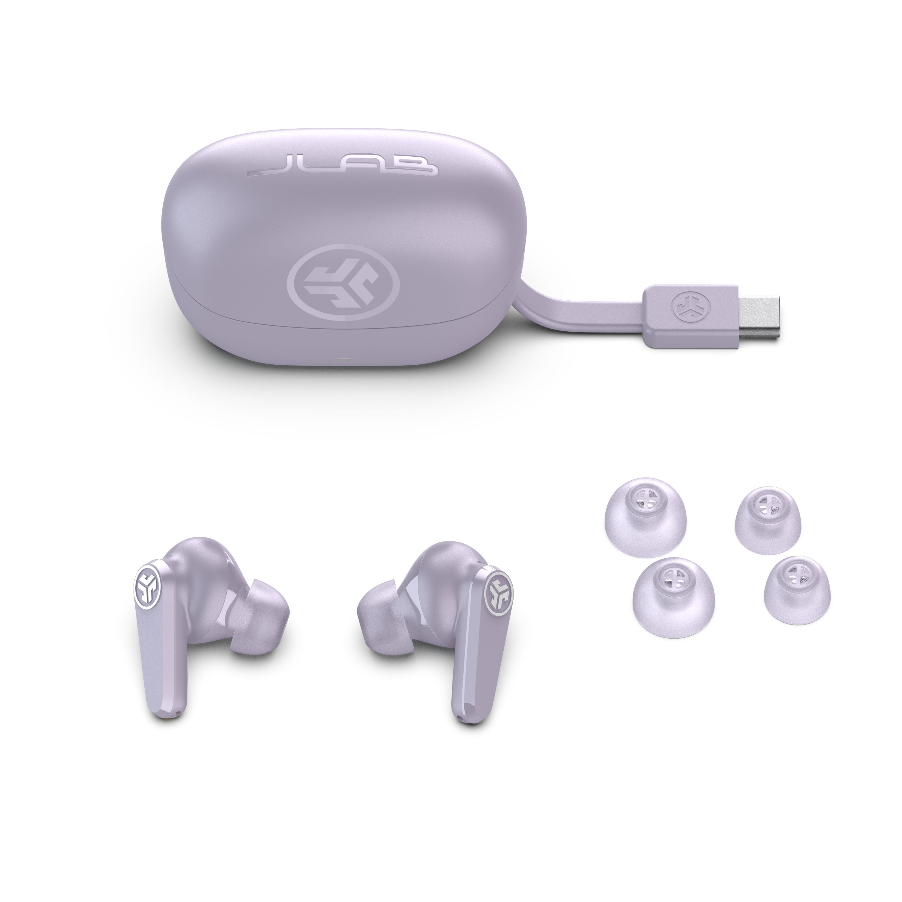 JLab Go Pods ANC True Wireless Earbuds - Lilac