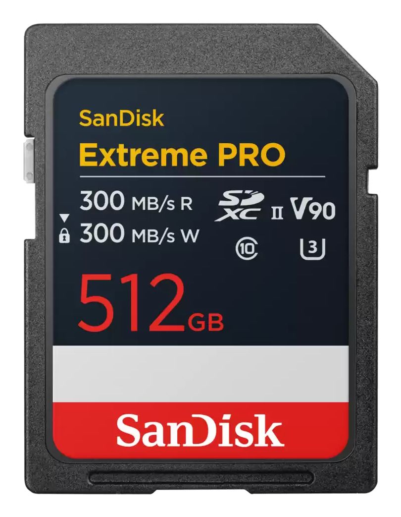 SanDisk SDXC Extreme PRO 512 GB - 300MB/s - UHS-II