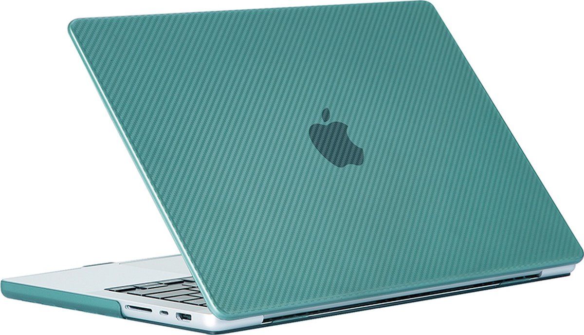 Phreeze Phreeze™ MacBook Pro Cover Groen - Carbon Case voor MacBook Pro (13 Inch) van 2022, 2021 en 2020 t/m 2016 - Hardcase A2338 M1, A2289, A2251, A2159, A1989, A1706, A1708