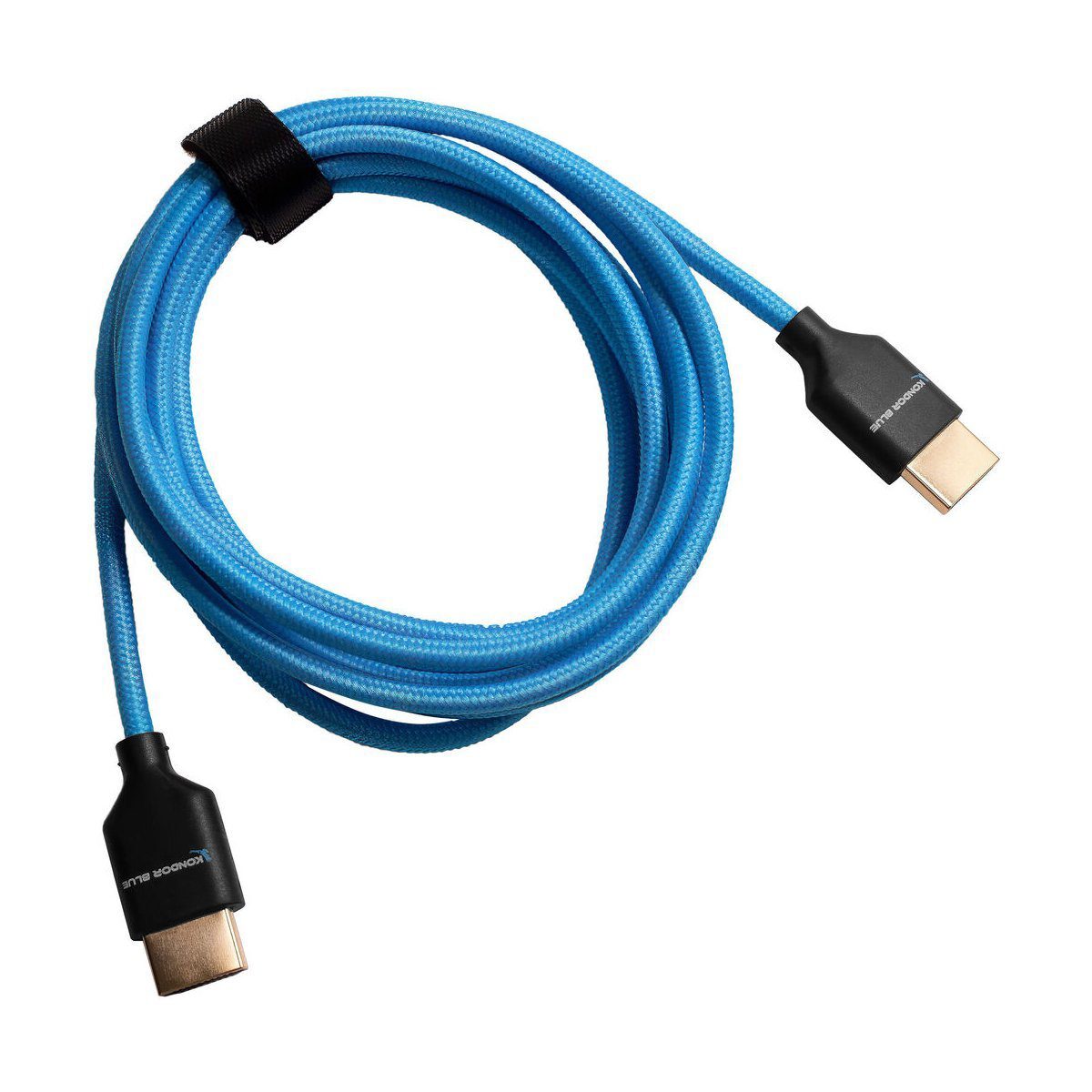 Kondor Blue Kondor Blauw 4K HDMI 2.0 Braided cable 7 feet Blauw