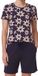 Ammann Dames pyjama Mix & Match Korte mouw Gebloemd Vrouwen 50% Katoen, 50% Modal night sky L