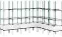 vidaXL Plantenbak met latwerk - 200x160x142,5 cm - Polypropeen - Wit