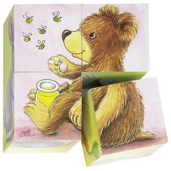 Goki 57056 - Puzzel - Dieren - Hout - Multicolor