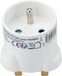ZENITECH Adaptateur blanc France vers Grande-Bretagne