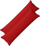vidaXL - Kussensloop - 2 stuks - HOUTEN - Rood - 40 x 145 cm - Katoensatijn