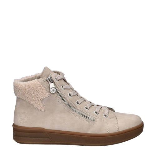 Rieker Gevoerde Veterboots Beige