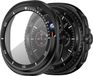Bandz Samsung Galaxy Watch 8 Classic PC hard case hoesje avec screenprotector (noir avec blanc)