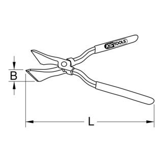 KS Tools inklapbare tang, recht