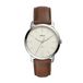 Fossil FS5439 Herenhorloge 44 mm Zilverkleurig Leer Bruin