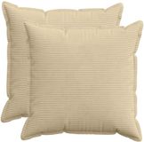 vidaXL - Taie d'oreiller - 2 pièces - Coton satiné - Vert clair/Gris - 80 x 80 cm