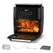 Multifunctionele oven en luchtfriteuse 10 l – gelijkmatig en gezond koken, digitaal display, inclusief 6 veelzijdige accessoires – ideaal voor braden, grillen, bakken