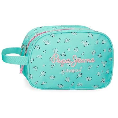 Pepe Jeans Nora Nececer Adaptable Blue 26 x 16 x 10 cm Polyester by Joumma Bags