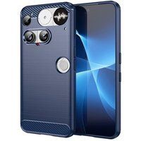 Nothing Coque pour Nothing Phone (3) 5G - housse etui silicone gel carbone + film ecran - BLEU FONCE