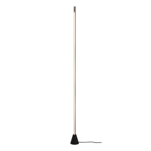 Lucide EQUINOX - Vloerlamp - LED Dimb. - CCT - 1x26W 2700K/4000K - Handbewegingssensor - Koffie | Vibes