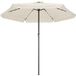 Kingsleeve Parasol - LED-verlichting 330 cm – Solar Beige