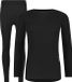 Poederbaas Thermoset Heren Pro - Thermoshirt + Thermolegging - Zwart - Maat S