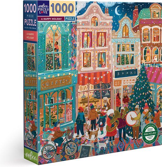 eeBoo A Happy Holiday (1000) Puzzel